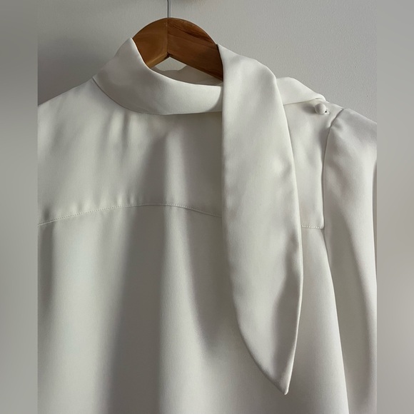 Aritzia Long-Sleeve Tie-Neck Blouse - Picture 2 of 8